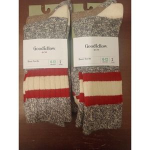 Goodfellow & Co 4 Pair Boot Socks Cotton Blend